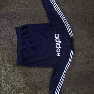Adidas Dark Blue Sweatshirt with White Accents